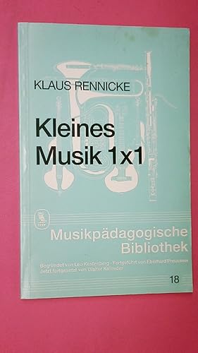 Bild des Verkufers fr KLEINES MUSIK 1  1. zum Verkauf von Butterfly Books GmbH & Co. KG