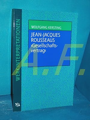 Immagine del venditore per Jean-Jacques Rousseaus "Gesellschaftsvertrag" Werkinterpretationen venduto da Antiquarische Fundgrube e.U.