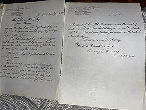 901 Springfield MA Cooley s Hotel Owner President William McKinley Assassination Letter