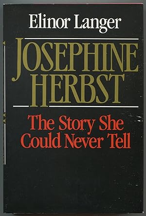 Image du vendeur pour Josephine Herbst mis en vente par Between the Covers-Rare Books, Inc. ABAA