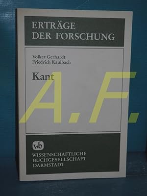 Bild des Verkufers fr Kant (Ertrge der Forschung Band 105) zum Verkauf von Antiquarische Fundgrube e.U.