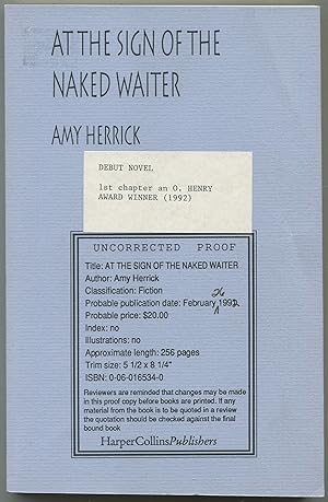 Bild des Verkufers fr At the Sign of the Naked Waiter zum Verkauf von Between the Covers-Rare Books, Inc. ABAA