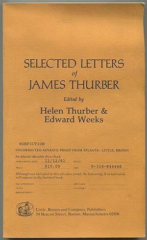 Immagine del venditore per Selected Letters of James Thurber venduto da Between the Covers-Rare Books, Inc. ABAA