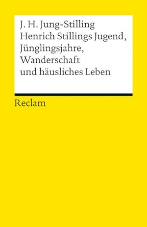 Immagine del venditore per Henrich Stillings Jugend, Jnglingsjahre, Wanderschaft und husliches Leben venduto da antiquariat rotschildt, Per Jendryschik