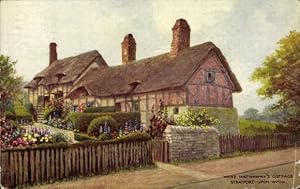 Ansichtskarte / Postkarte Stratford-upon-Avon, Warwickshire, England, Anne Hathaways Cottage