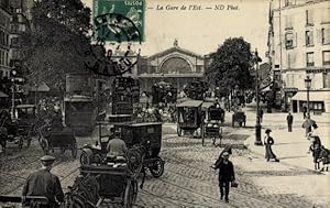 Ansichtskarte / Postkarte Paris Frankreich, Ostbahnhof, Verkehr