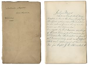 Autograph Book Kept by a Jewish Former U.S. and Future Confederate Naval Officer Imprisoned at Fo...