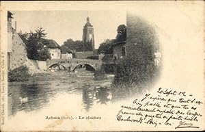 Ansichtskarte / Postkarte Les Planches près Arbois Jura, Le clocher