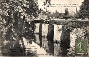 Ansichtskarte / Postkarte Gouarec Côtes d'Armor, Vieux Pont pres du Canal