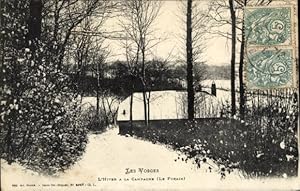 Ansichtskarte / Postkarte Les Vosges, L'Hiver a la Campagne, Le Forain