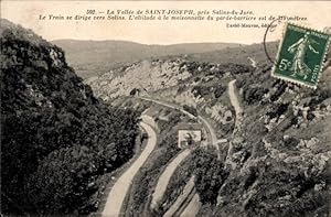 Ansichtskarte / Postkarte Salins Jura, Tal Saint Joseph, Bahnstrecke