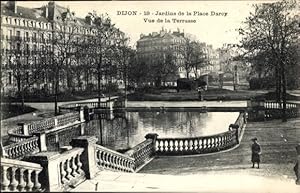 Ansichtskarte / Postkarte Dijon Côte d'Or, Jardins de la Place Darcy, Vue de la Terrasse