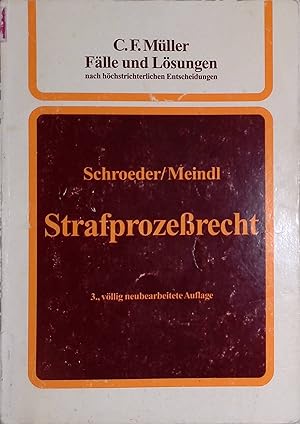 Seller image for Flle und Lsungen nach hchstrichterlichen Entscheidungen; Bd. 11., Strafprozerecht. for sale by books4less (Versandantiquariat Petra Gros GmbH & Co. KG)