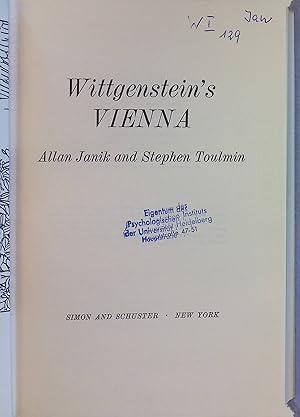 Bild des Verkufers fr Wittgenstein's Vienna zum Verkauf von books4less (Versandantiquariat Petra Gros GmbH & Co. KG)
