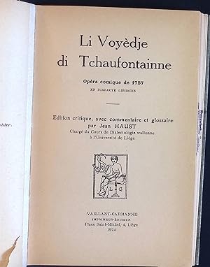 Immagine del venditore per Li Voydje di Tchaufontainne: Opra comique de 1757 venduto da books4less (Versandantiquariat Petra Gros GmbH & Co. KG)
