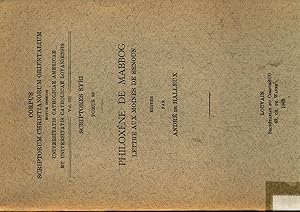 Seller image for Philoxene de Mabbog Lettre aux moines de Senoun - Scriptores Syri Tomus 98 Vol. 231 for sale by avelibro OHG