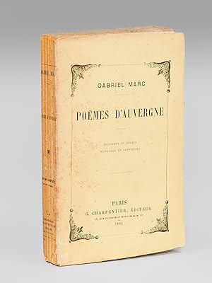 Poèmes d'Auvergne [ Edition originale - Livre dédicacé par l'auteur ] Episodes et récits - Paysag...