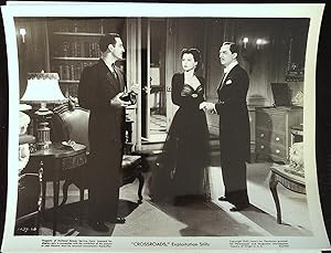 Image du vendeur pour Crossroads 8 X 10 Still 1942 William Powell, Hedy Lamarr and Basil Rathbone! mis en vente par AcornBooksNH