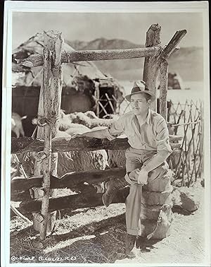 Immagine del venditore per Lost Horizon 8 X 10 Still 1936 Ronald Colman resting by the sheep corral! venduto da AcornBooksNH