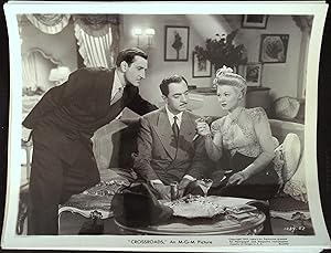 Seller image for Crossroads 8 X 10 Still 1942 William Powell, Claire Trevor and Basil Rathbone! for sale by AcornBooksNH