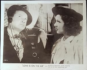 Bild des Verkufers fr Love is on the Air 8 X 10 Still 1937 June Travis with Eddie Acuff! zum Verkauf von AcornBooksNH