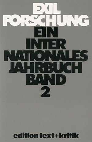 Seller image for Erinnerungen ans Exil - kritische Lektre der Autobiographien nach 1933 und andere Themen (Exilforschung 2) for sale by buchlando-buchankauf