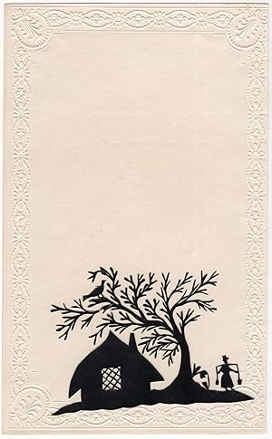 Three (3) Intricate Cutwork Silhouette Scenes -- Country and Nature Themes