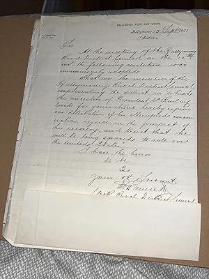 1901 Letter on Assassination President William McKinley Ancestors Ballymoney Ireland
