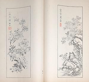 Kokokan gayo (Painting Manual from the Hall of Cultivating Fragrance). 4 volumes.