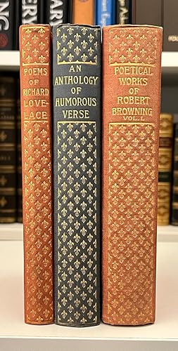 3 Volumes of Poetry in Matching Decorative Cloth Bindings: The Poems of Richard Lovelace; The Poe...