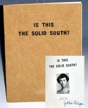 Is This the Solid South? (signed by the author)