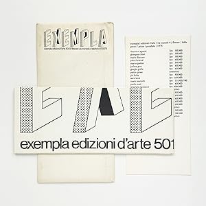 EXEMPLA edizioni d'arte [folded poster catalogue]