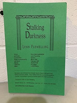Stalking Darkness: The Nightrunner Series, ** Signed ARC**