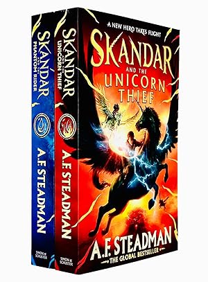 Seller image for Skandar Series Collection 2 Books Set By A.F. Steadman (Skandar and the Phantom Rider [Hardcover], Skandar and the Unicorn Thief) for sale by Gabis Bcherlager