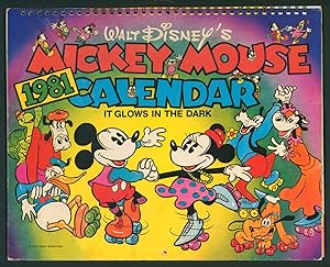Seller image for Mickey Mouse 1981 Glow in the Dark Calendar for sale by Parigi Books, Vintage and Rare