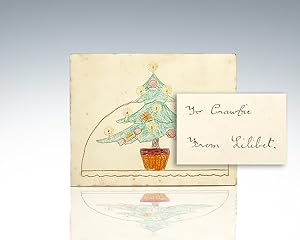 Queen Elizabeth II Hand-Drawn and -Colored Christmas Card