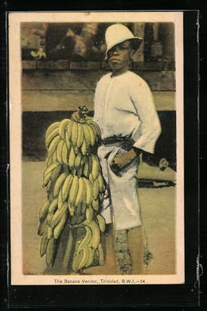 Postcard Trinidad, Der Banenenverkäufer