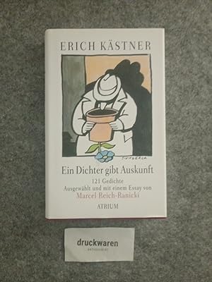 Seller image for Ein Dichter gibt Auskunft : 121 Gedichte. Ausgew. und mit einem Essay von Marcel Reich-Ranicki. for sale by Druckwaren Antiquariat