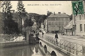 Ansichtskarte / Postkarte Bar sur Seine Aube, Ponts, Entree de la Ville