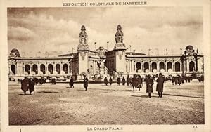 Ansichtskarte / Postkarte Exposition Coloniale de Marseille, Le Grand Palais