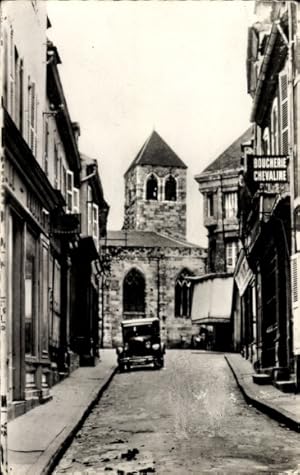 Ansichtskarte / Postkarte Montluçon Allier, Kirche Notre Dame, Boucherie Chavaline