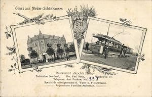 Ansichtskarte / Postkarte Berlin Pankow Niederschönhausen Nordend, Restaurant Koch's Höhe, Waldow...
