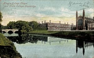 Ansichtskarte / Postkarte Cambridge Ostengland, King's College Kapelle, Clare College