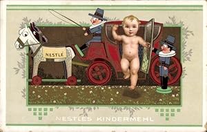 Ansichtskarte / Postkarte Reklame, Nestle Kindermehl, Kutsche