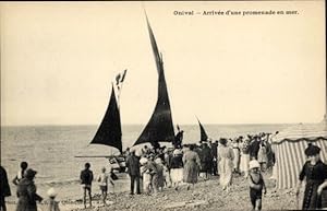 Ansichtskarte / Postkarte Onival Ault Somme, Arrivee d'une promenade en mer