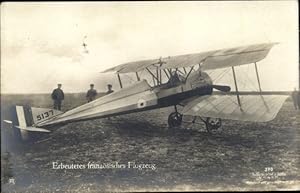 Ansichtskarte / Postkarte Erbeutetes französisches Flugzeug, Sanke 370