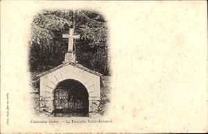 Ansichtskarte / Postkarte Clairvaux Aube, Fontaine Saint-Bernard