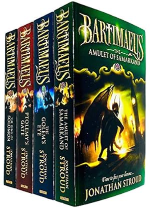 Seller image for The Bartimaeus Sequence Series 4 Books Collection Set by Jonathan Stroud (Amulet of Samarkand, Golem's Eye, Ptolemy's Gate & Ring of Solomon) for sale by WeBuyBooks