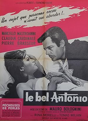 "LE BEL ANTONIO (IL BELL'ANTONIO)" Réalisé par Mauro BOLOGNINI en 1961 avec Marcello MASTROIANNI,...