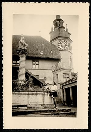 Switzerland 1952, Fribourg, Military Court, Vintage photography
